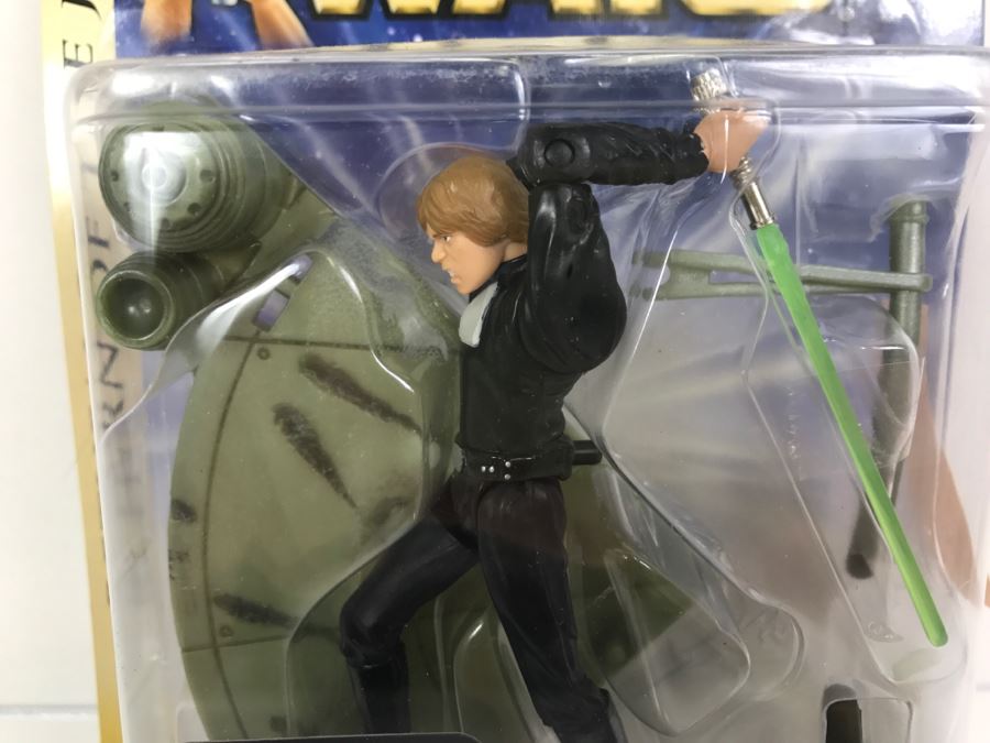 STAR WARS Return Of The Jedi Throne Room Duel Luke Skywalker #17 Hasbro 2003 85008/84715 New On Card [Photo 4]