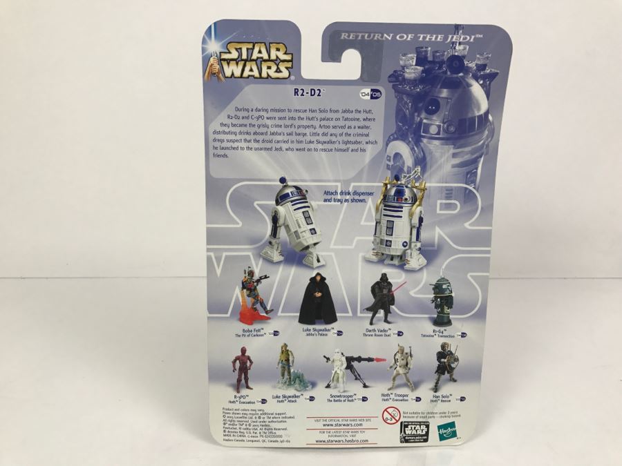 STAR WARS Return Of The Jedi Jabba’s Sail Barge R2-D2 #05 Hasbro 2003 84719/84715 New On Card [Photo 9]