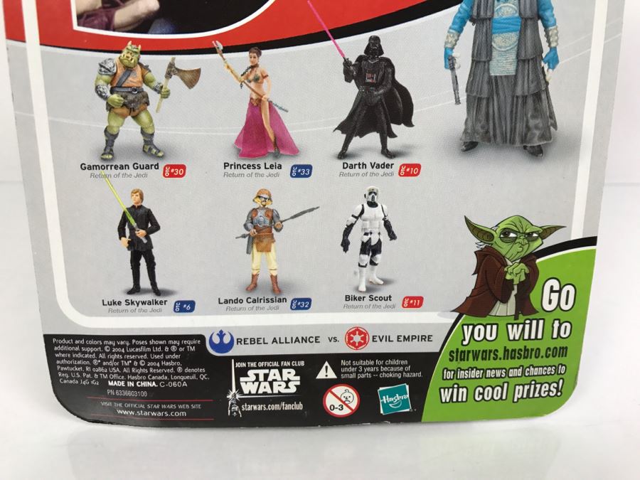 STAR WARS The Original Trilogy Collection Return Of The Jedi Bib Fortuna #31 Hasbro 2004 85381/84715 New On Card [Photo 12]