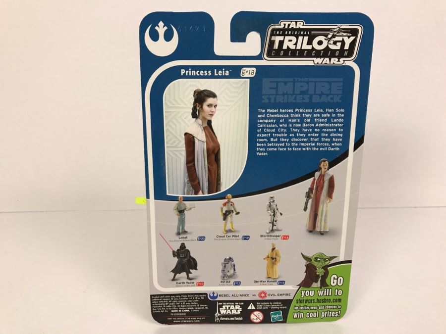 STAR WARS The Original Trilogy Collection The Empire Strikes Back Princess Leia #18 Hasbro 2004 84837/84715 New On Card [Photo 9]