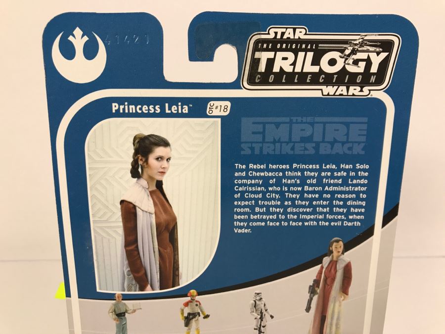 STAR WARS The Original Trilogy Collection The Empire Strikes Back Princess Leia #18 Hasbro 2004 84837/84715 New On Card [Photo 10]