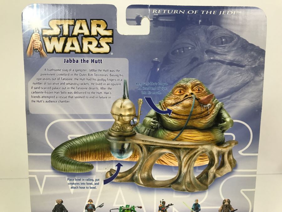 STAR WARS Return Of The Jedi Jabba’s Palace Jabba The Hut Hasbro 2004 ...