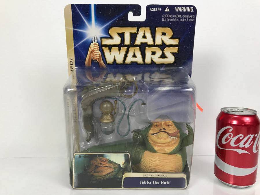 STAR WARS Return Of The Jedi Jabba’s Palace Jabba The Hut Hasbro 2004 84740/84716 New On Card [Photo 1]