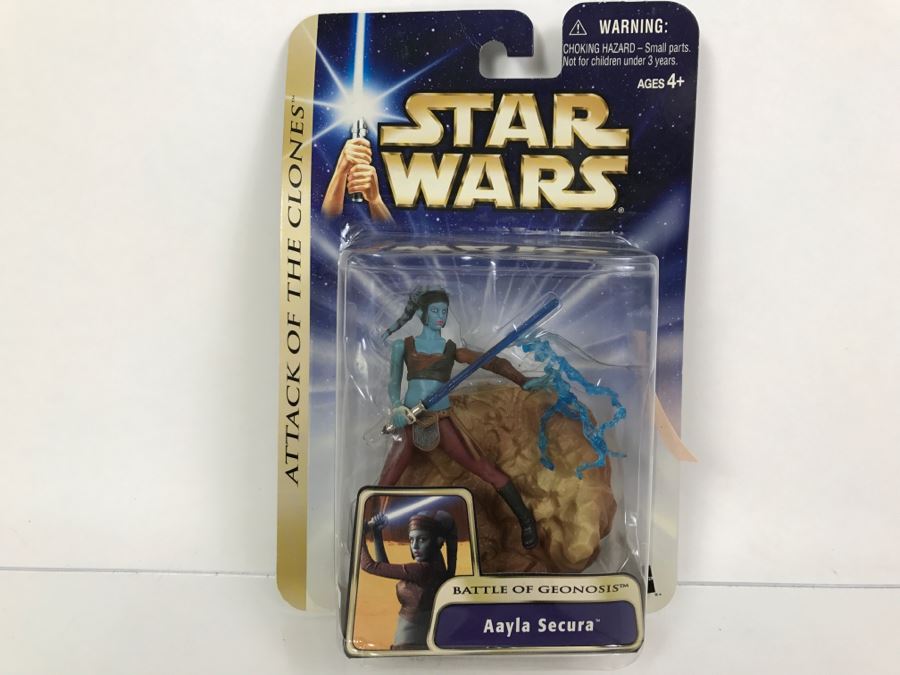 STAR WARS Attacke Of The Clones Battle Of Geonosi Aayla Secura #11 Hasbro 2003 85015/84715 New On Card [Photo 1]