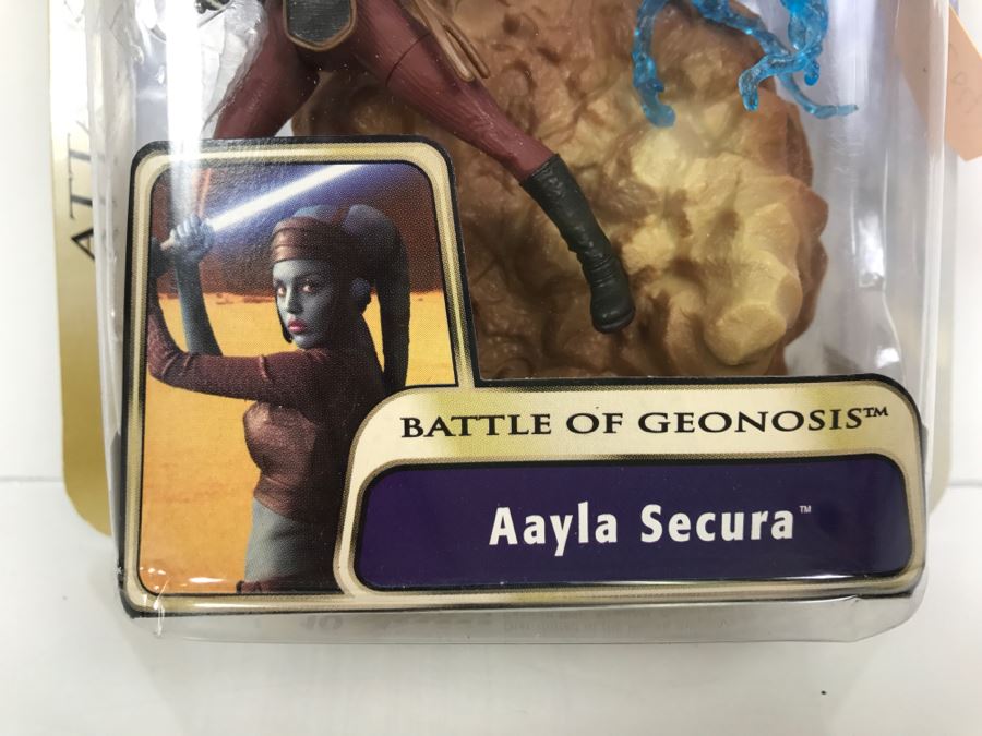 STAR WARS Attacke Of The Clones Battle Of Geonosi Aayla Secura #11 Hasbro 2003 85015/84715 New On Card [Photo 5]