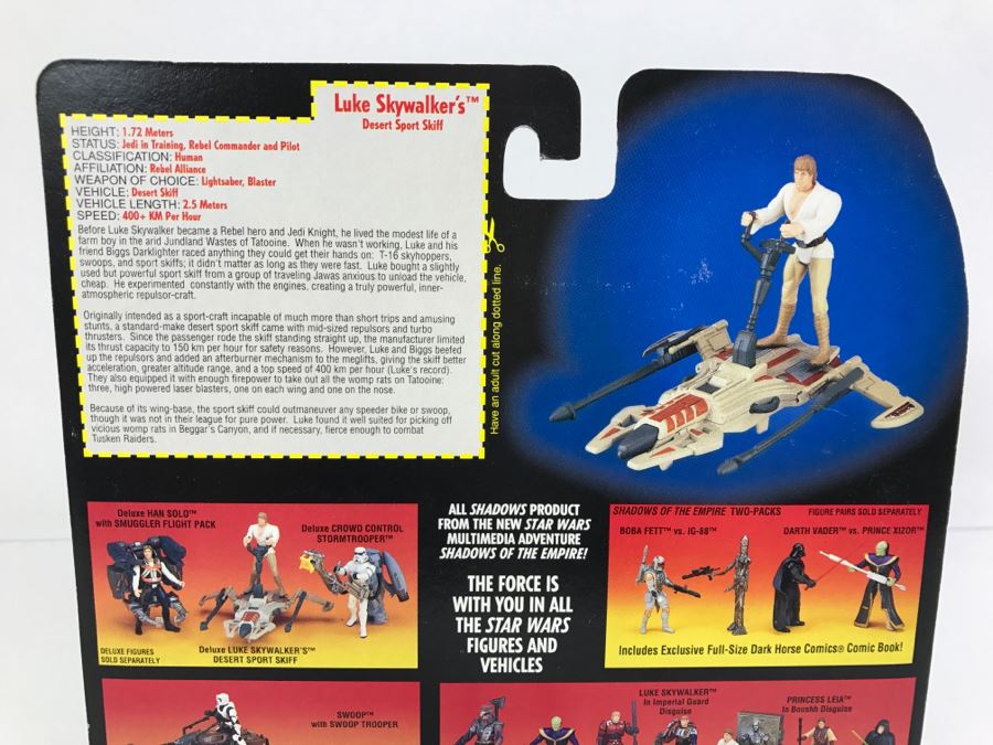 STAR WARS Rebel Alliance Deluxe Luke Skywalker Desert Sport Skiff With ...