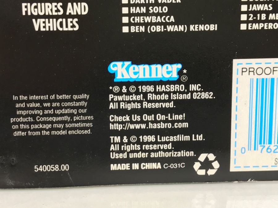 STAR WARS Deluxe Snowtrooper With E-Web Heavy Repeating Blaster Features Swivel Turret And Firing Laser Missile Kenner Hasbro 1996 New On Card [Photo 11]