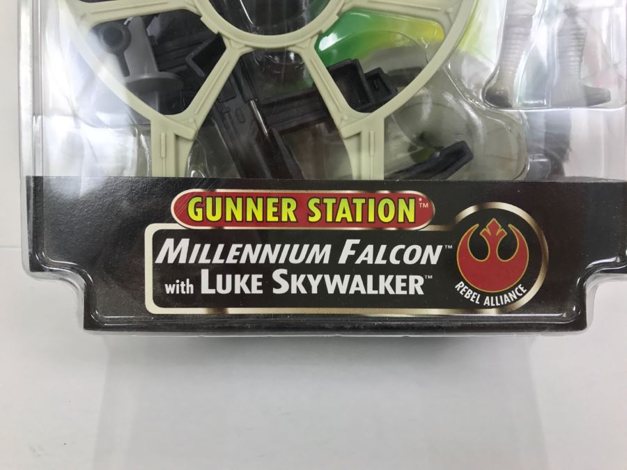 STAR WARS The Power Of The Force Rebel Alliance Millennium Falcon Gunner Station With Luke Skywalker Kenner Hasbro 1997 69665/69848 New On Card [Photo 7]