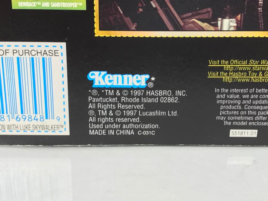 STAR WARS The Power Of The Force Rebel Alliance Millennium Falcon Gunner Station With Luke Skywalker Kenner Hasbro 1997 69665/69848 New On Card [Photo 12]
