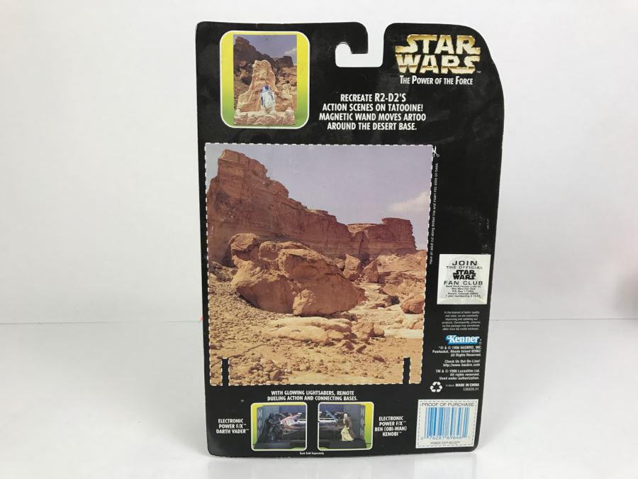 STAR WARS The Power Of The Force Rebel Alliance R2-D2 Electronic Power F/X With Light-Up Radar Eye, Authentic Sounds And Remote Action Kenner Hasbro 1996 69615/69646 New On Card [Photo 8]