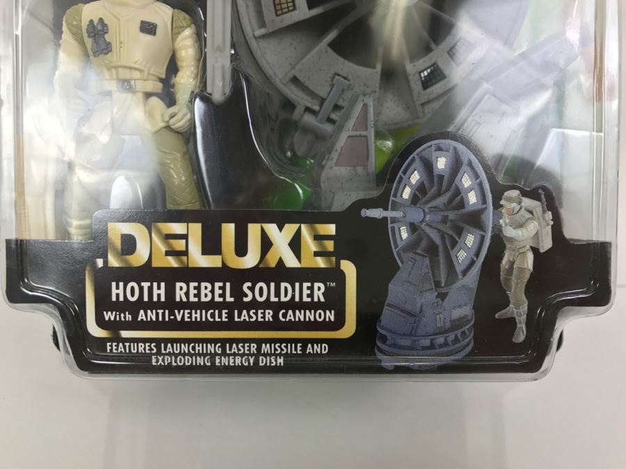 STAR WARS Deluxe Hoth Rebel Soldier With Anti-Vehicle Laser Cannon Kenner Hasbro 1996 69610/69744 New On Card [Photo 7]