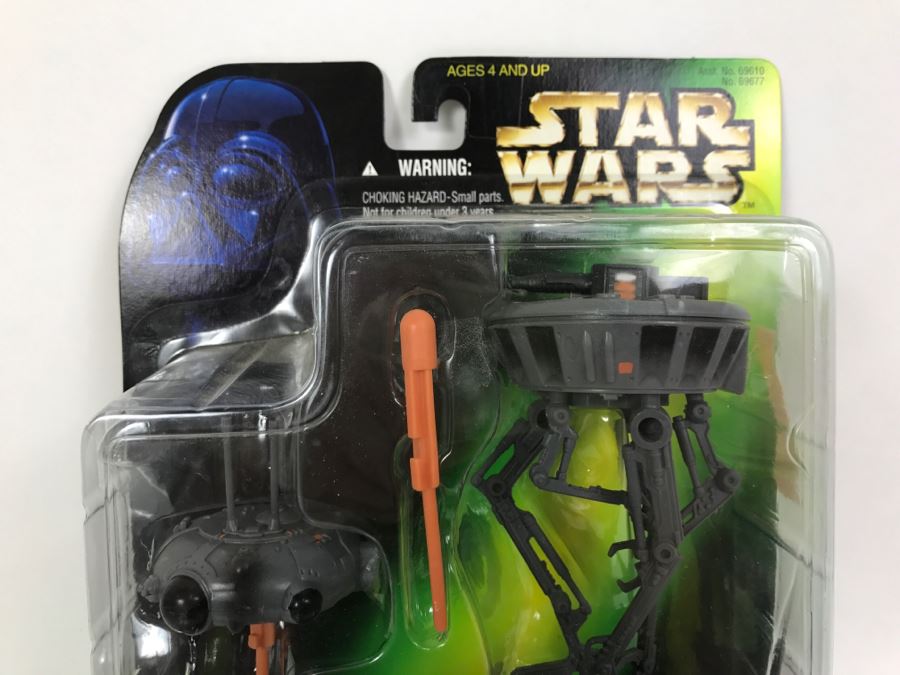 STAR WARS Deluxe Probe Droid With Proton Torpedo And Self-Destruct Exploding Head Kenner Hasbro 1996 69610/69677 New On Card [Photo 2]
