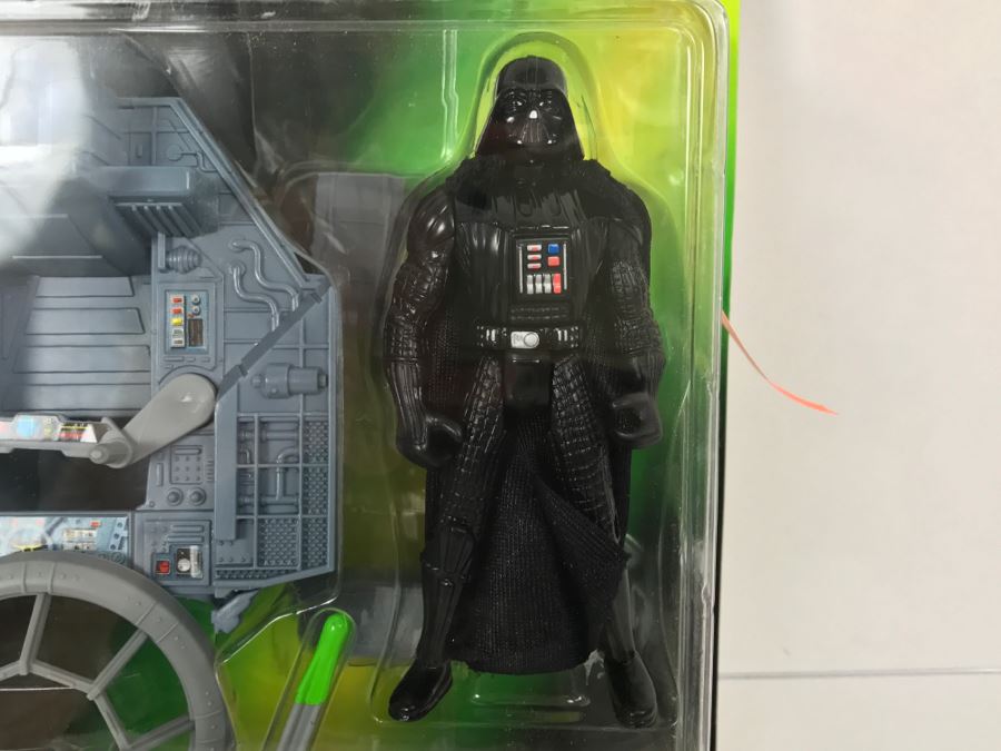 STAR WARS The Power Of The Force Tie Fighter Gunner Station With Darth Vader Kenner Hasbro 1998 69665/69847 New On Card [Photo 9]