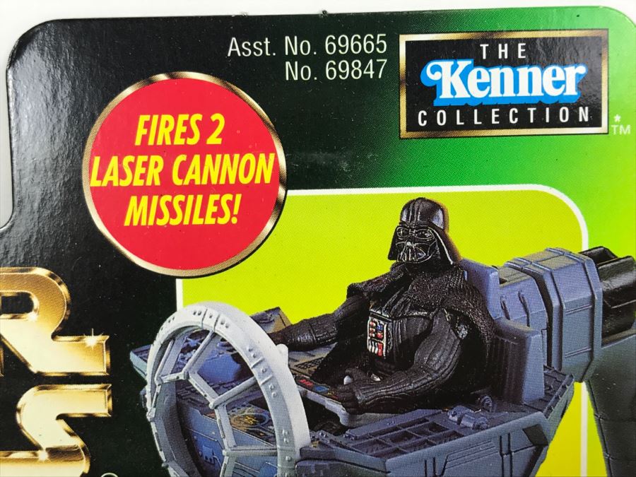 STAR WARS The Power Of The Force Tie Fighter Gunner Station With Darth Vader Kenner Hasbro 1998 69665/69847 New On Card [Photo 3]