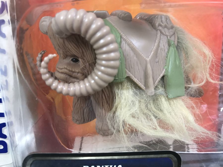 STAR WARS Action Fleet Battle Packs #3 Aliens & Creatures Bantha With Posable-Action Figures Tusken Raider, Gamorrean Guard, Bib Fortuna, Bre Tonnika Galoob 1996 68010 New On Card [Photo 5]