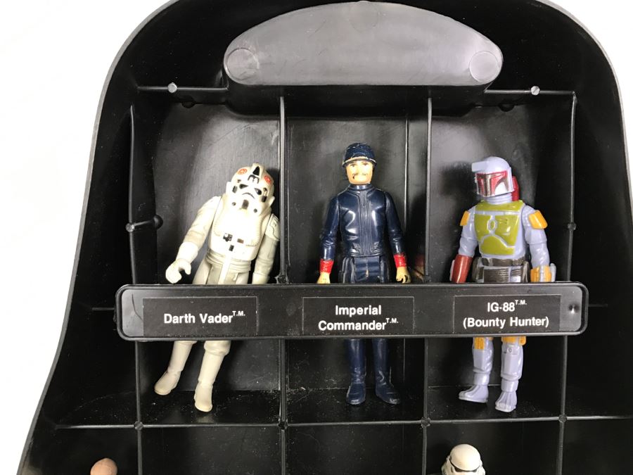 STAR WARS The Empire Strikes Back Darth Vader Accessory Storage Chamber With Action Figures Some From Hong Kong Dated in 1979/1980 [Photo 9]