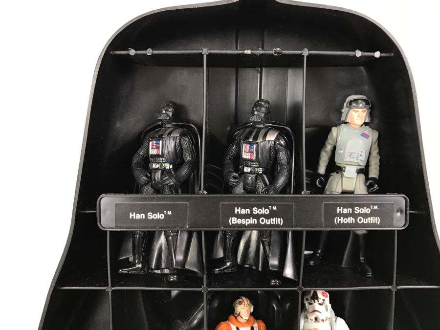 STAR WARS The Empire Strikes Back Darth Vader Accessory Storage Chamber With Action Figures Some From Hong Kong Dated in 1979/1980 [Photo 5]