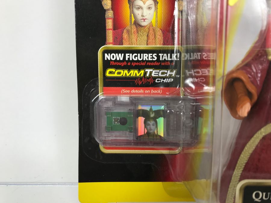 STAR WARS Episode 1 Queen Amidala Coruscant CommTech Chip Collection 1 Hasbro 1999 84085/84111 New On Card [Photo 7]