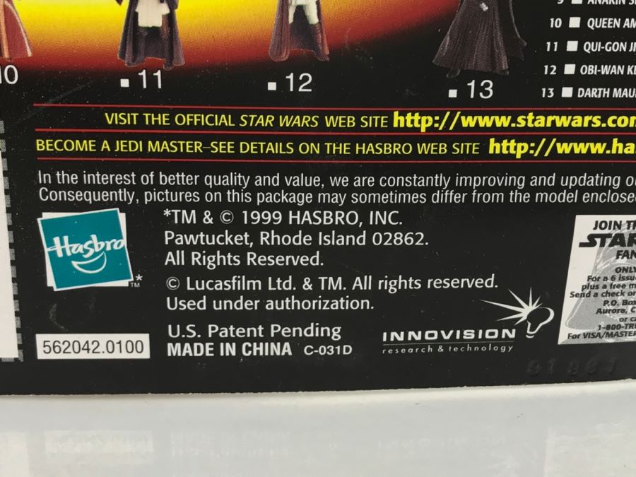 STAR WARS Episode 1 Queen Amidala Coruscant CommTech Chip Collection 1 Hasbro 1999 84085/84111 New On Card [Photo 14]