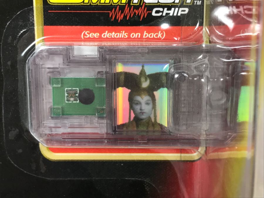 STAR WARS Episode 1 Queen Amidala Coruscant CommTech Chip Collection 1 Hasbro 1999 84085/84111 New On Card [Photo 9]