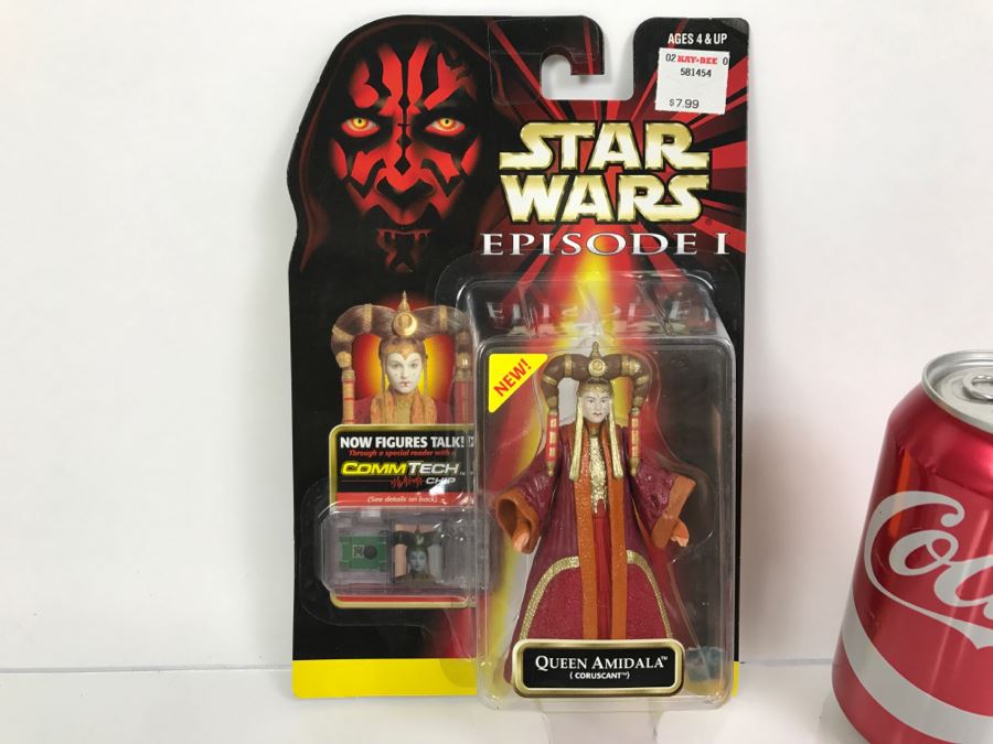 STAR WARS Episode 1 Queen Amidala Coruscant CommTech Chip Collection 1 Hasbro 1999 84085/84111 New On Card [Photo 1]