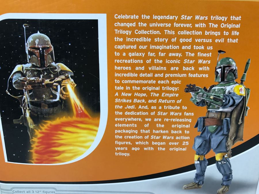 STAR WARS The Original Trilogy Collection Boba Fett Large Size Action Figure Hasbro 2004 85232 New In Box  [Photo 11]