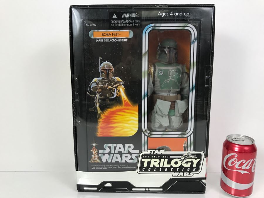 STAR WARS The Original Trilogy Collection Boba Fett Large Size Action Figure Hasbro 2004 85232 New In Box 