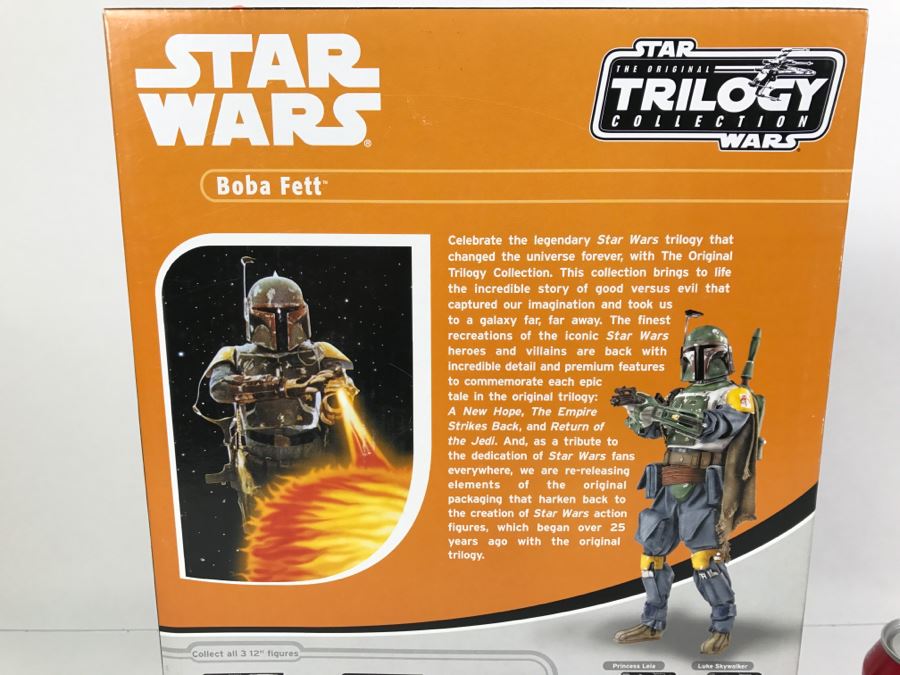 STAR WARS The Original Trilogy Collection Boba Fett Large Size Action Figure Hasbro 2004 85232 New In Box  [Photo 10]