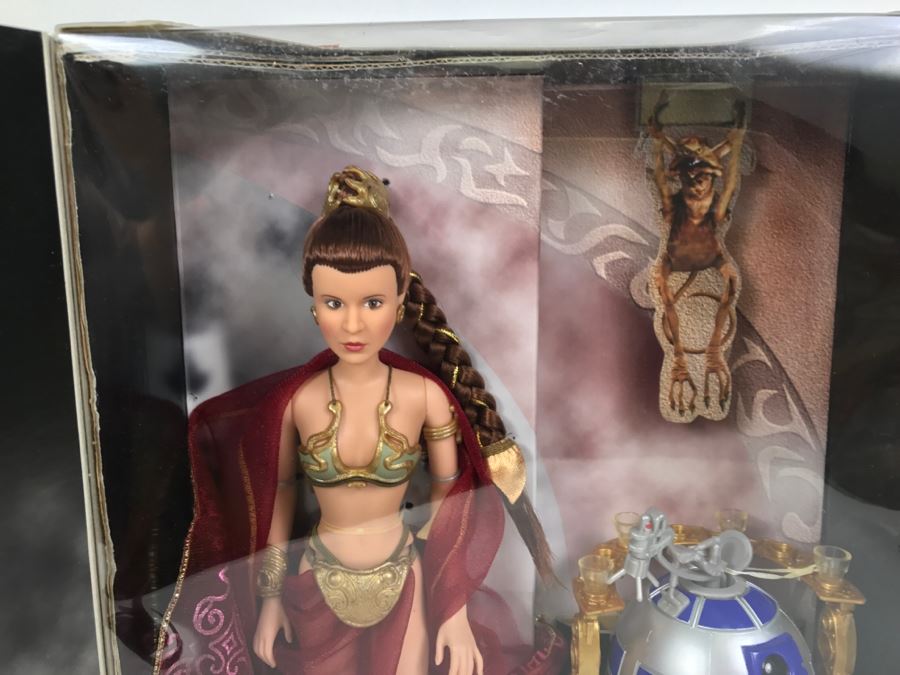STAR WARS Limited Edition Princess Leia Collection Princess Leia Organa and R2-D2 As Jabba’s Prisoners Hasbro 1998 61777 New in Box [Photo 9]