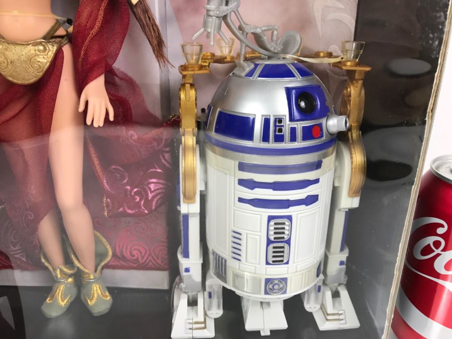 STAR WARS Limited Edition Princess Leia Collection Princess Leia Organa and R2-D2 As Jabba’s Prisoners Hasbro 1998 61777 New in Box [Photo 11]