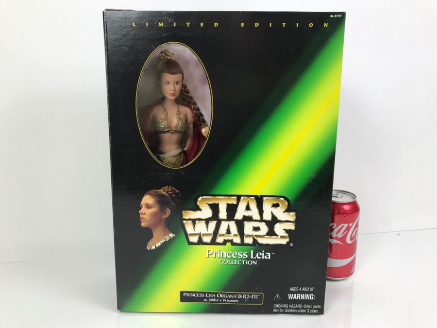 STAR WARS Limited Edition Princess Leia Collection Princess Leia Organa and R2-D2 As Jabba’s Prisoners Hasbro 1998 61777 New in Box [Photo 3]