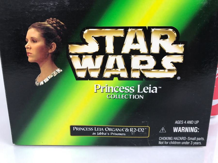 STAR WARS Limited Edition Princess Leia Collection Princess Leia Organa and R2-D2 As Jabba’s Prisoners Hasbro 1998 61777 New in Box [Photo 4]
