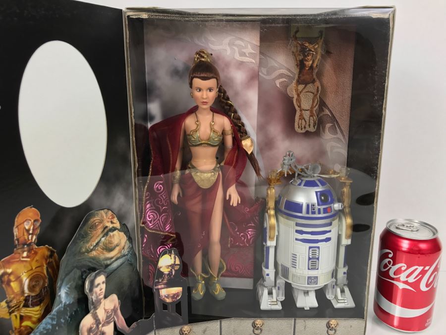 STAR WARS Limited Edition Princess Leia Collection Princess Leia Organa and R2-D2 As Jabba’s Prisoners Hasbro 1998 61777 New in Box [Photo 7]