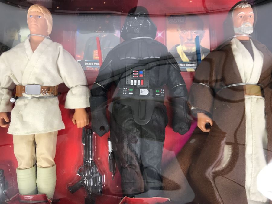 STAR WARS 1997 Hong Kong Commemorative Edition Luke Skywalker, Darth Vader, Obi-Wan Kenobi Kenner Hasbro 1997 New In Box [Photo 13]