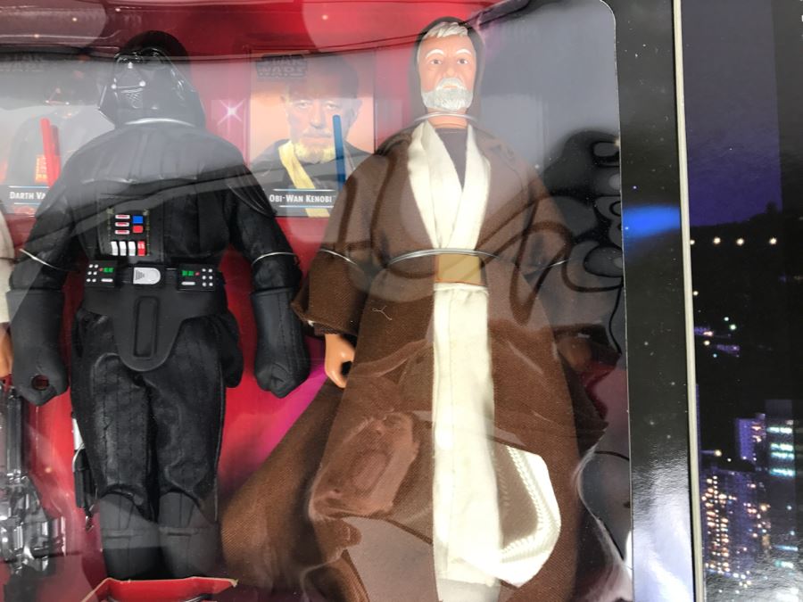 STAR WARS 1997 Hong Kong Commemorative Edition Luke Skywalker, Darth Vader, Obi-Wan Kenobi Kenner Hasbro 1997 New In Box [Photo 14]