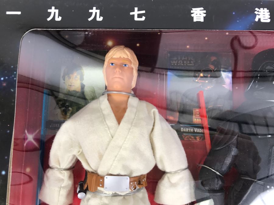 STAR WARS 1997 Hong Kong Commemorative Edition Luke Skywalker, Darth Vader, Obi-Wan Kenobi Kenner Hasbro 1997 New In Box [Photo 16]