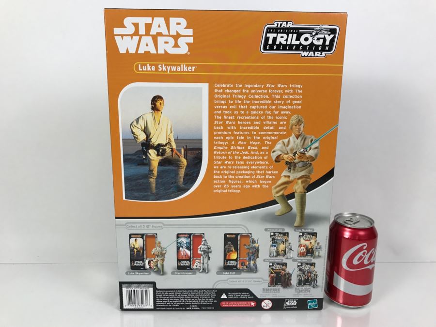 STAR WARS The Original Trilogy Collection Luke Skywalker Large Size Action Figure Hasbro 2004 85231 New In Box  [Photo 9]