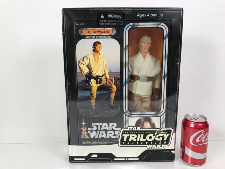 STAR WARS The Original Trilogy Collection Luke Skywalker Large Size Action Figure Hasbro 2004 85231 New In Box  [Photo 1]