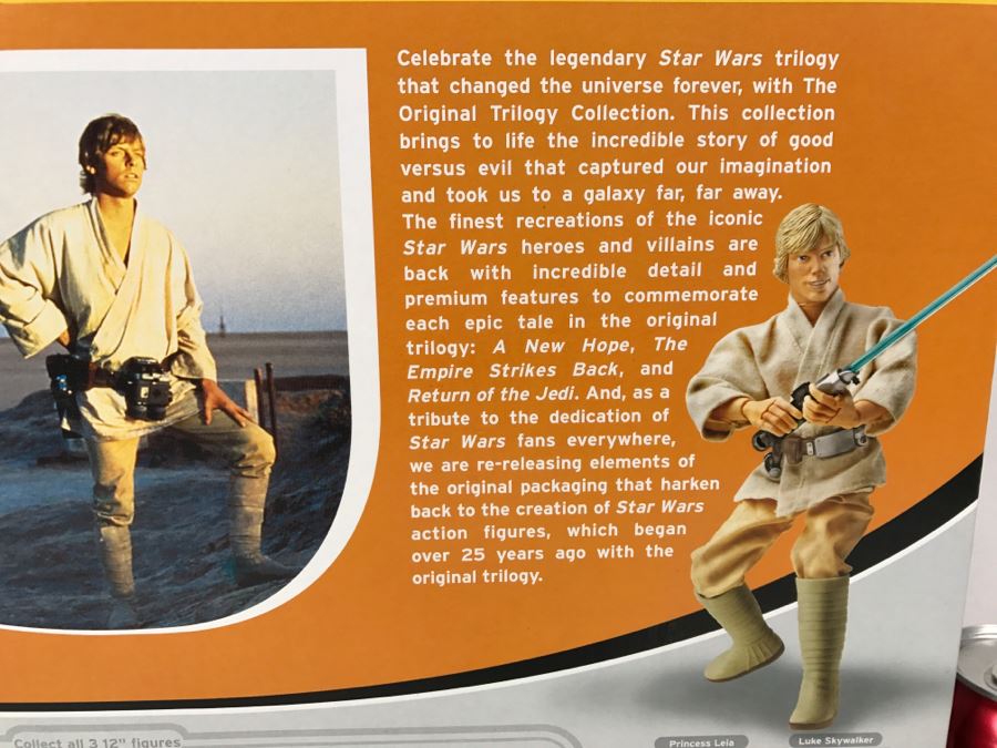 STAR WARS The Original Trilogy Collection Luke Skywalker Large Size Action Figure Hasbro 2004 85231 New In Box  [Photo 11]