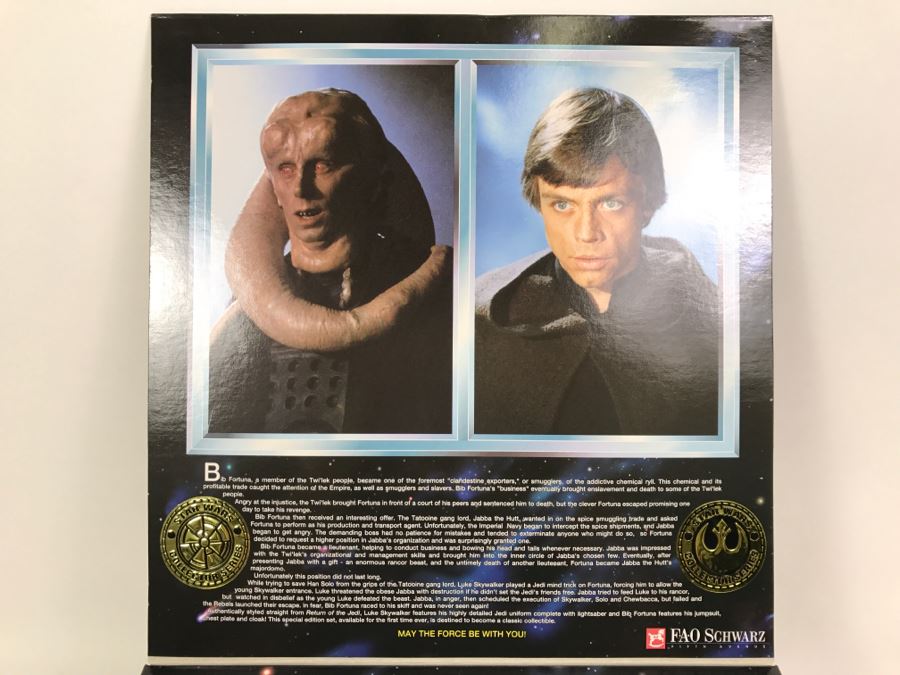 STAR WARS Collector Series Rebel Alliance Jedi Luke Skywalker And Bib Fortuna Kenner Hasbro 1997 27924 New in Box [Photo 11]
