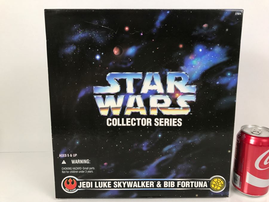 STAR WARS Collector Series Rebel Alliance Jedi Luke Skywalker And Bib Fortuna Kenner Hasbro 1997 27924 New in Box [Photo 2]