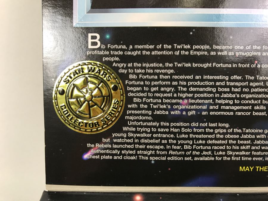 STAR WARS Collector Series Rebel Alliance Jedi Luke Skywalker And Bib Fortuna Kenner Hasbro 1997 27924 New in Box [Photo 12]