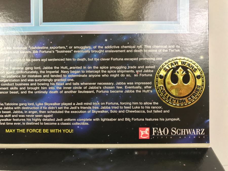 STAR WARS Collector Series Rebel Alliance Jedi Luke Skywalker And Bib Fortuna Kenner Hasbro 1997 27924 New in Box [Photo 13]