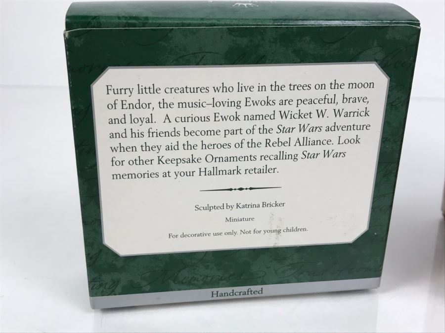 STAR WARS Assorted Christmas Hallmark Keepsake Ornaments 1 Each Ewoks 1998, Darth Vader 1997, and Clone Troopers 2003 New In Boxes [Photo 15]