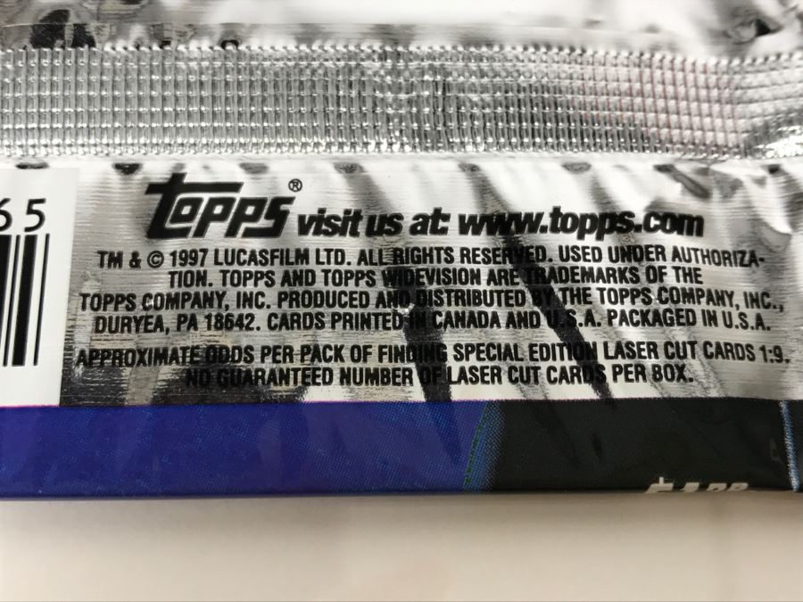 STAR WARS Trilogy 3 Packages of 5 Super Wide Movie Cards Topps 1997 New in Package [Photo 6]