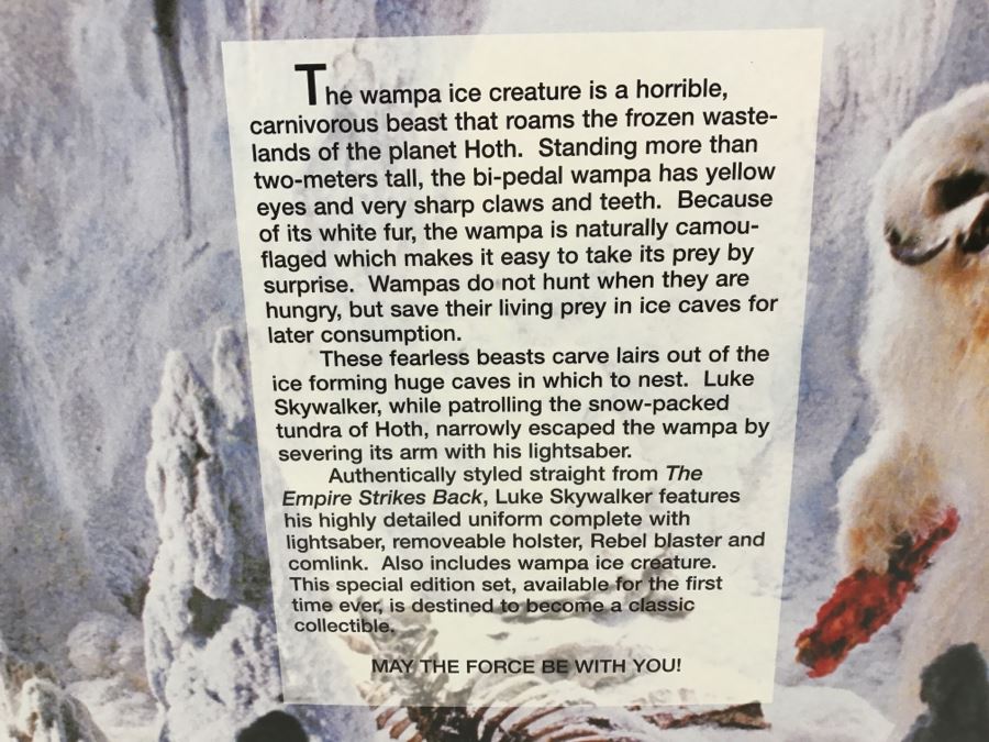 STAR WARS Collector Series Rebel Alliance Luke Skywalker Vs Wampa Kenner Hasbro 1997 27947 New In Box [Photo 13]