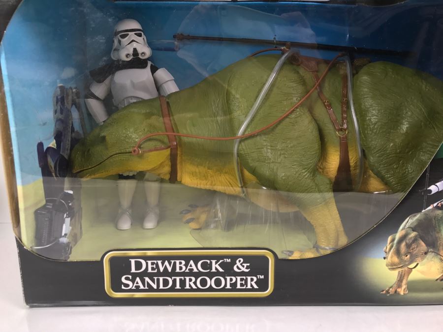 STAR WARS The Power Of The Force Dewback And Sandtrooper Hasbro 2000 26246 New In Box [Photo 4]