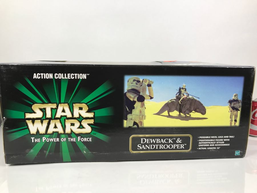 STAR WARS The Power Of The Force Dewback And Sandtrooper Hasbro 2000 26246 New In Box [Photo 23]