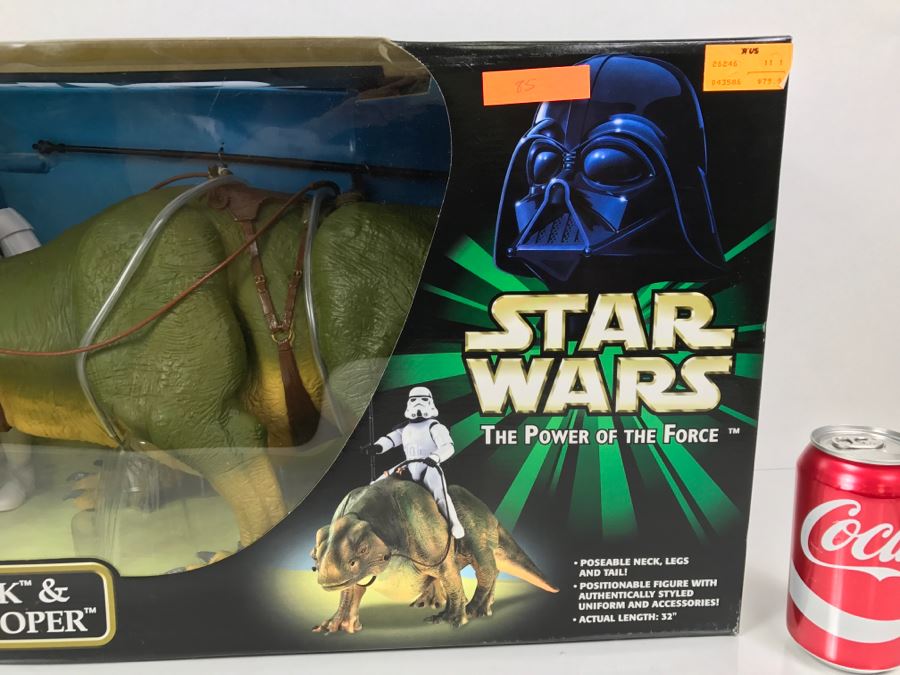 STAR WARS The Power Of The Force Dewback And Sandtrooper Hasbro 2000 26246 New In Box [Photo 8]