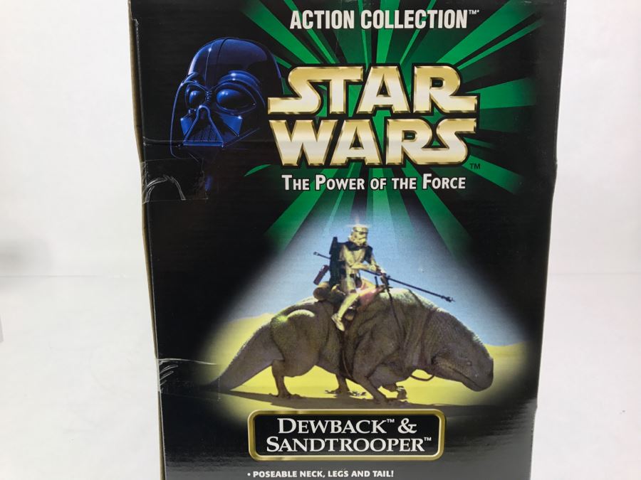 STAR WARS The Power Of The Force Dewback And Sandtrooper Hasbro 2000 26246 New In Box [Photo 14]